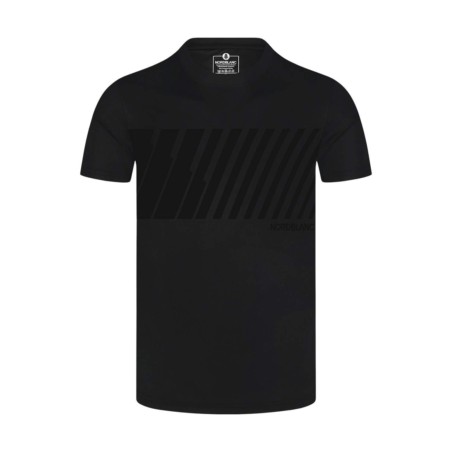 Functional t-shirt men's - WORLD black