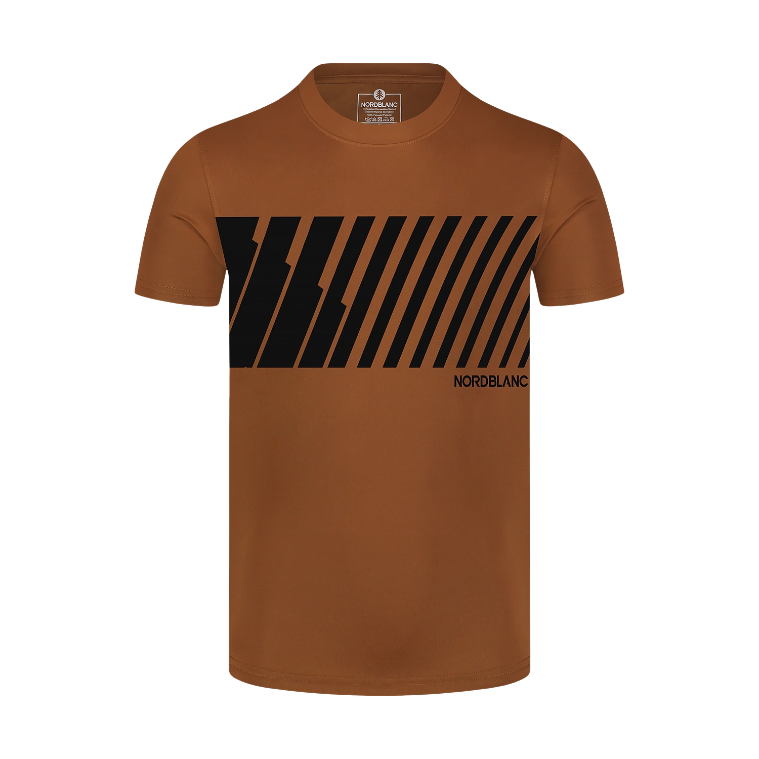 Functional t-shirt men's - WORLD brown-1