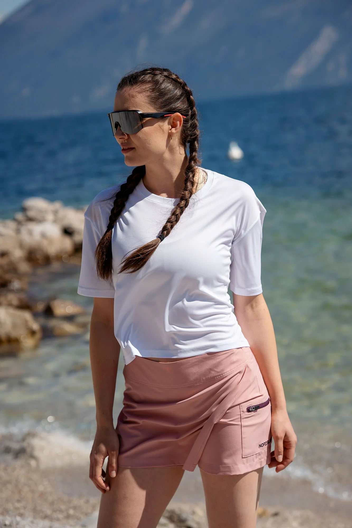 Funkční crop top dámský - ALWAYS bílý-7