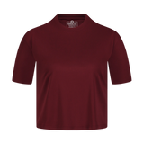 Funkcionális crop top női - ALWAYS borszínű