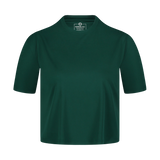 Funkcionális crop top női - ALWAYS zöld