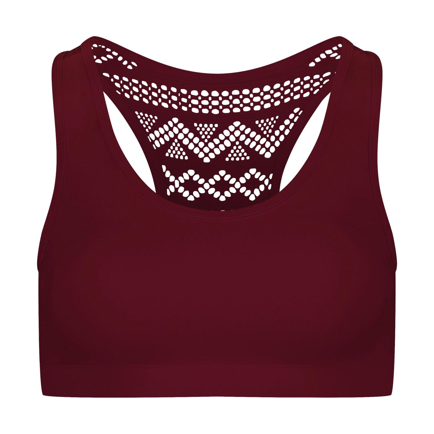 Sport bra women's - STABILITY wine red