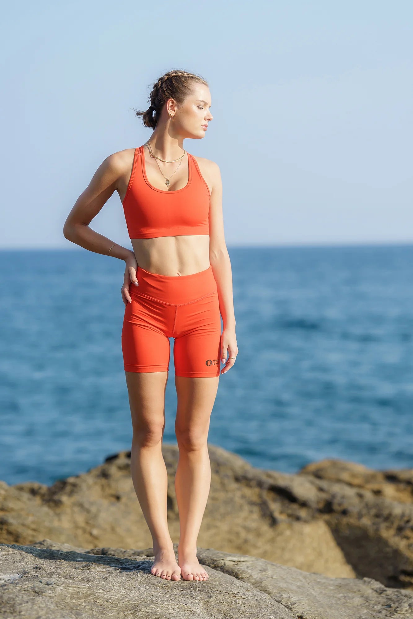 Sport bra women's - STABILITY orange-6
