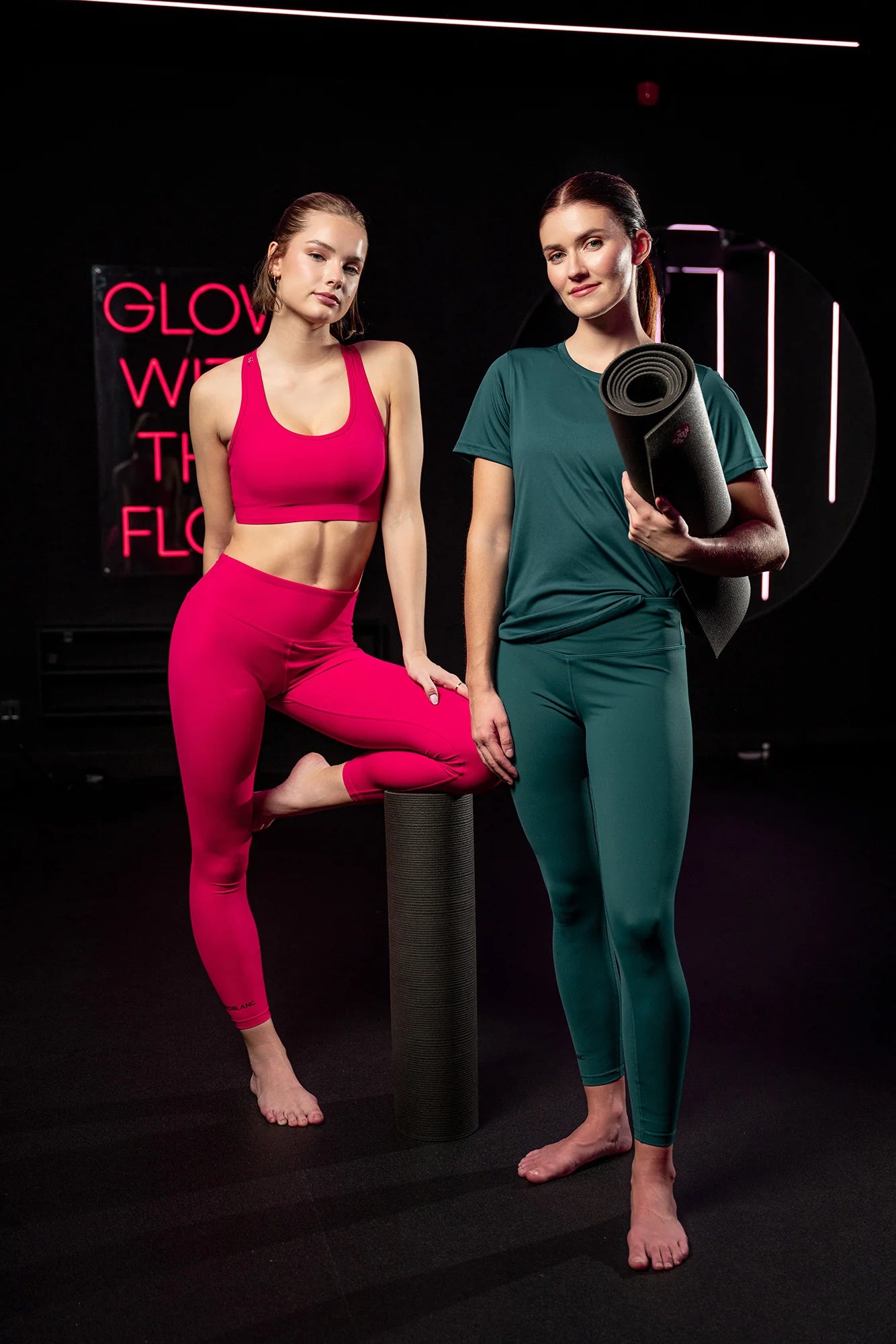 Fitness leggings women's - STANDING pink-2