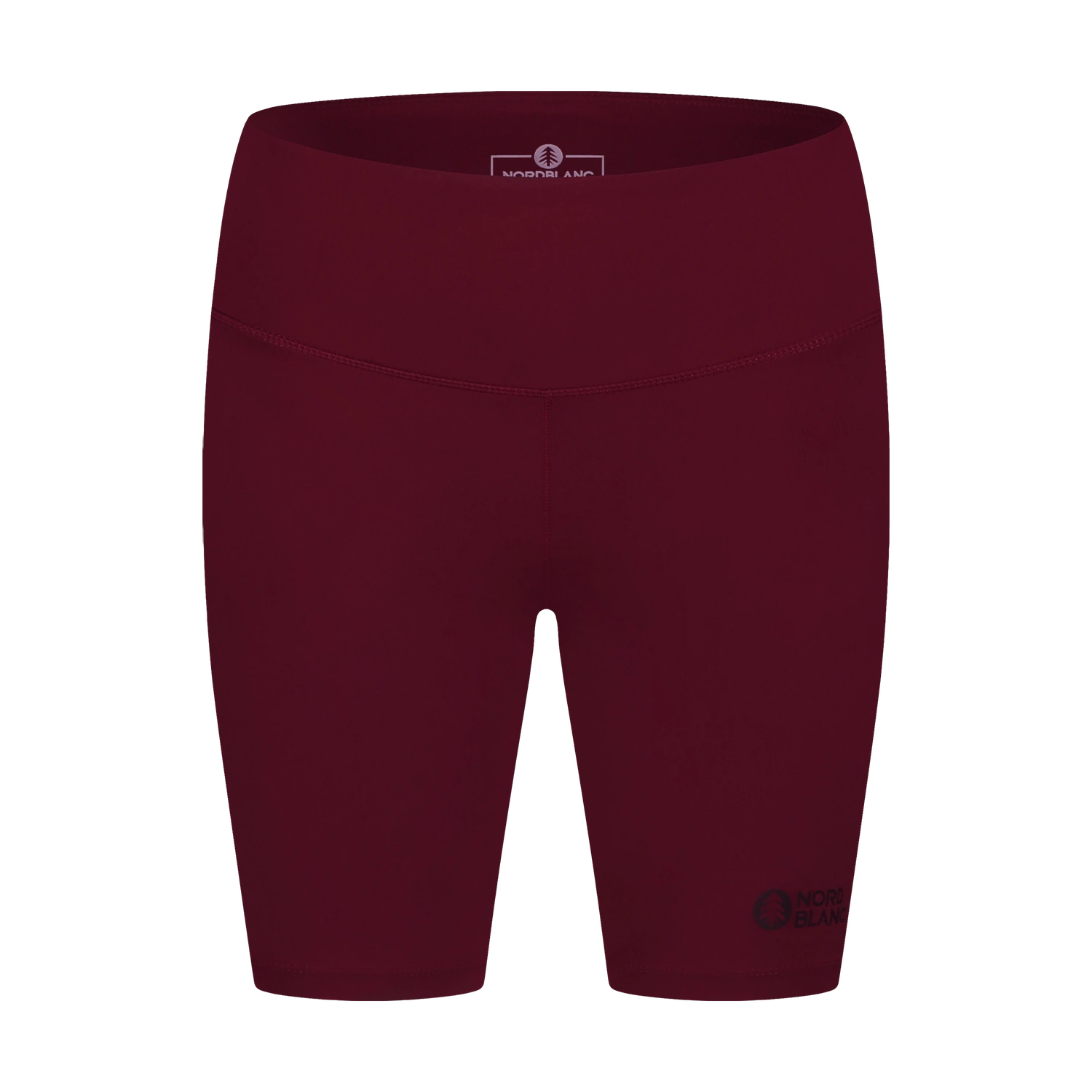 Kurze Fitness Leggings Damen - SQUAT weinrot