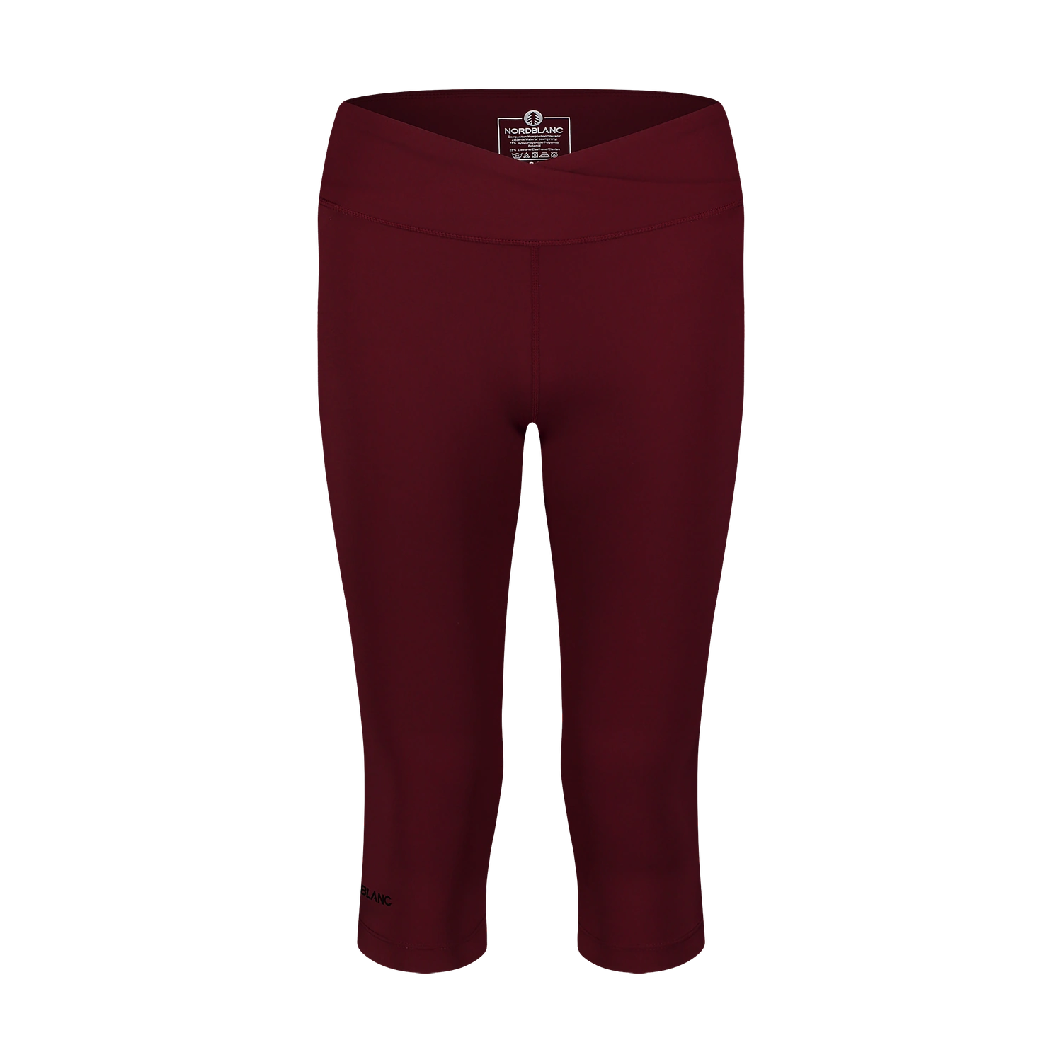 3/4 Sportleggins Damen - VIVACITY weinrot