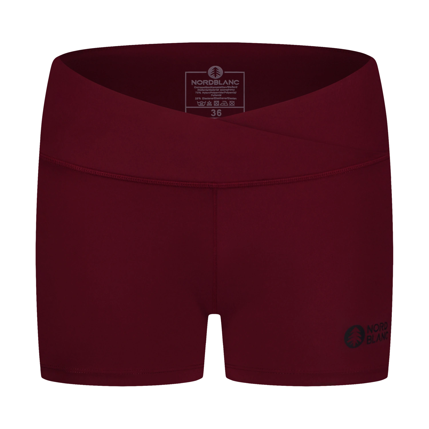 Fitness Shorts Damen - IONE weinrot