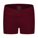 Fitness shorts women's - IONE wine red