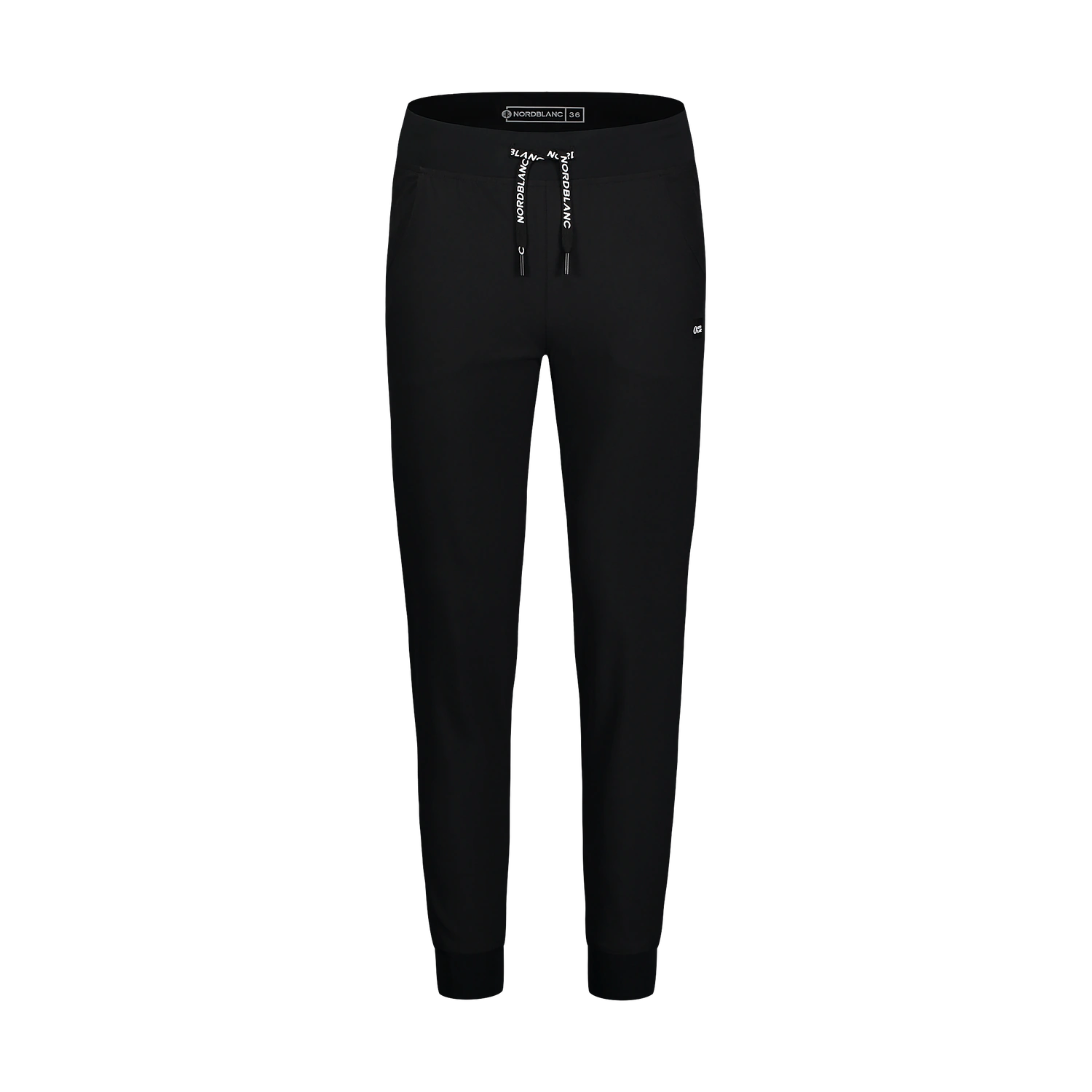 Pantaloni ușori outdoor cu croială de pantaloni de trening pentru femei  - HAPPYTIME negri-1