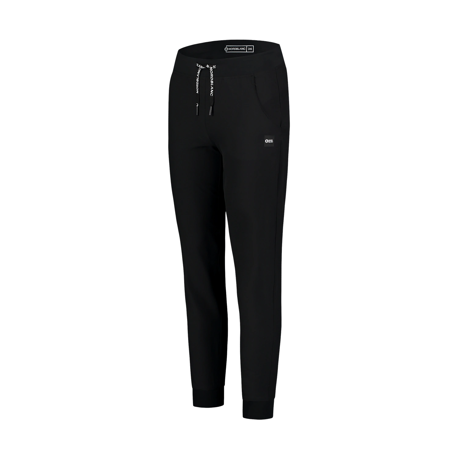 Pantaloni ușori outdoor cu croială de pantaloni de trening pentru femei  - HAPPYTIME negri-2