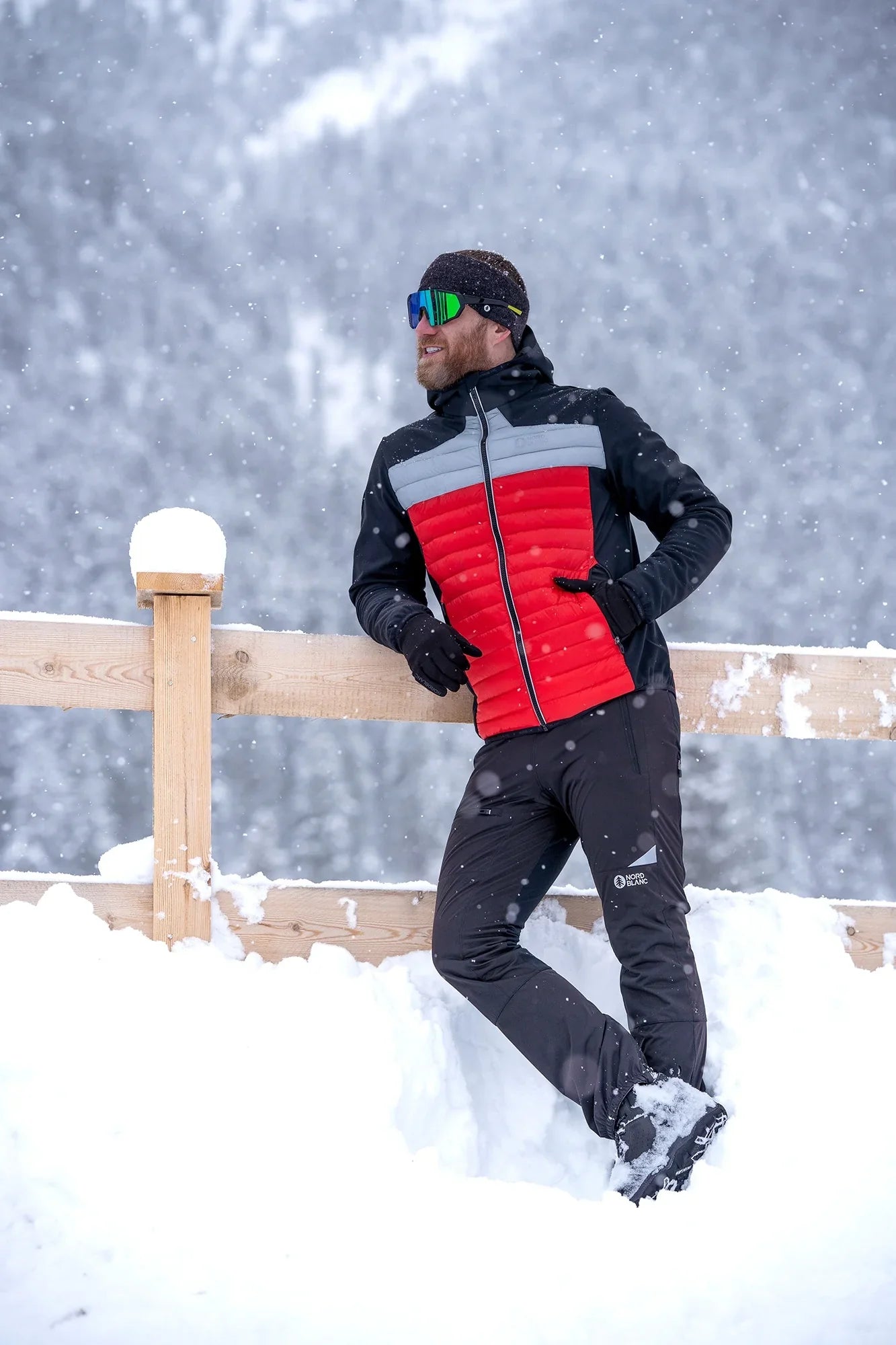 Sports jacket men's - BIATHLON red-3