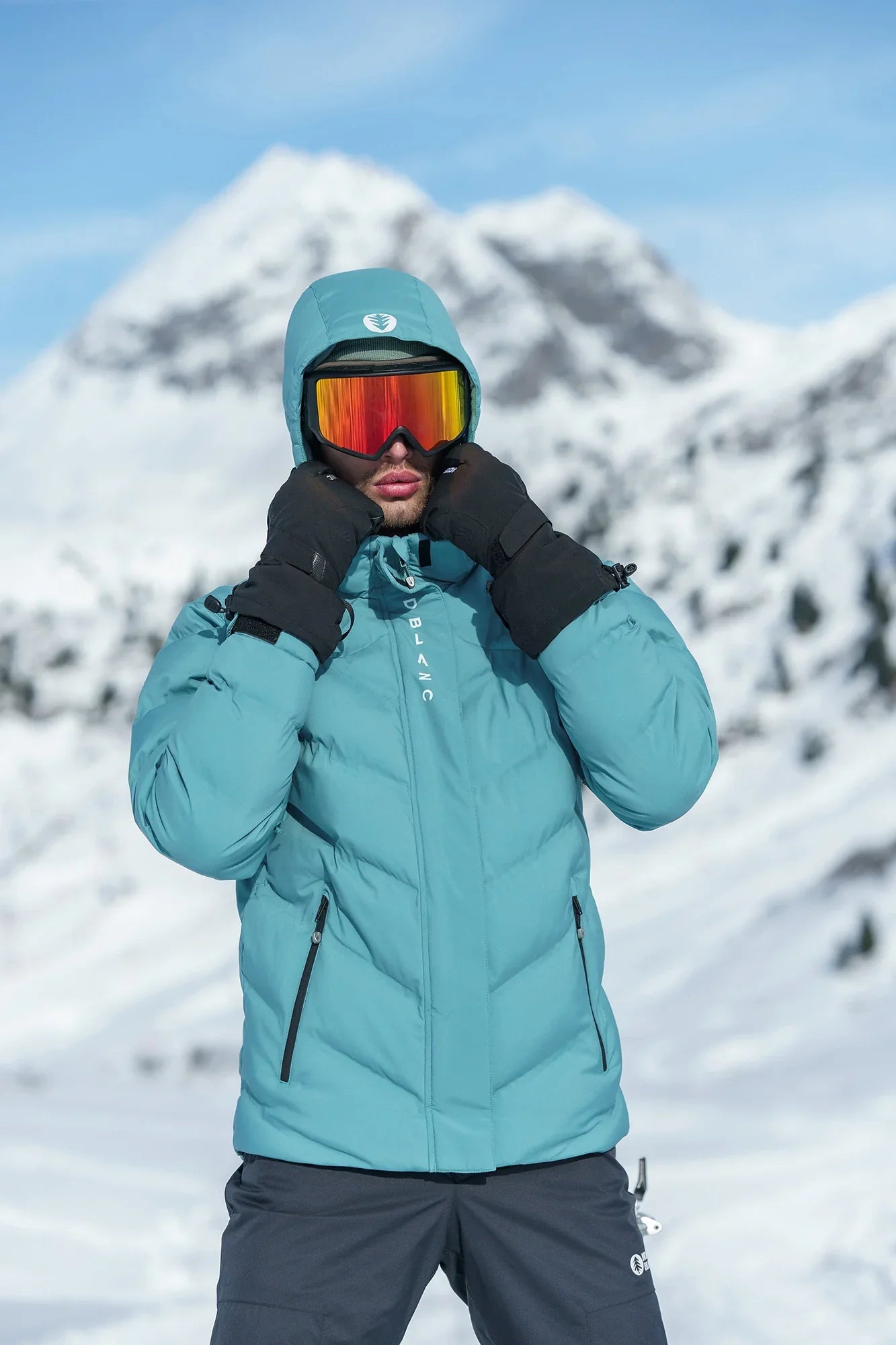 Wasserdichte Winterjacke Herren - CRAG grün-3