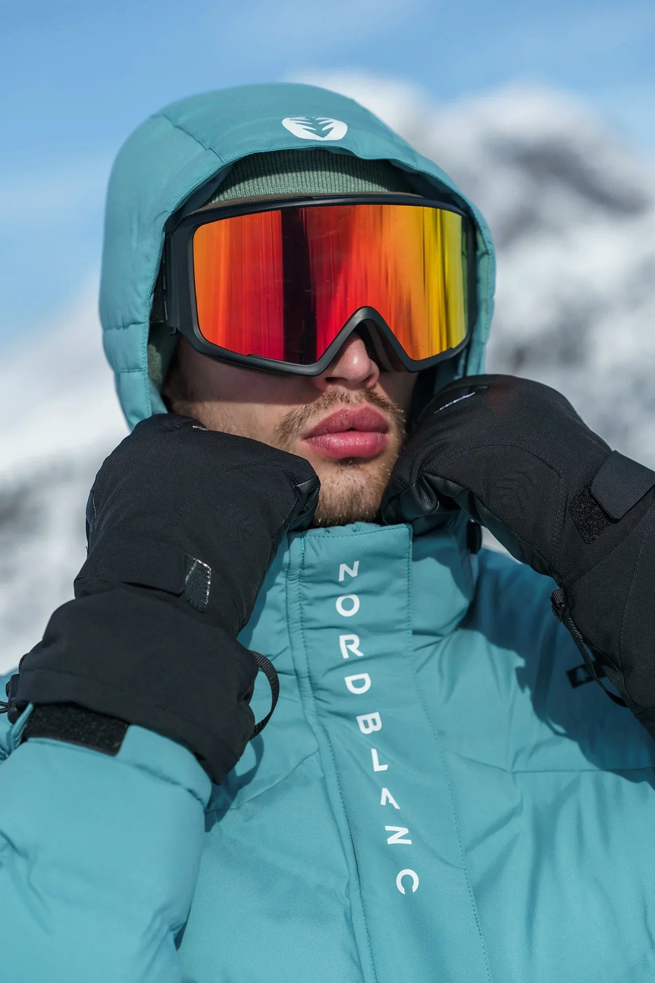 Wasserdichte Winterjacke Herren - CRAG grün-4