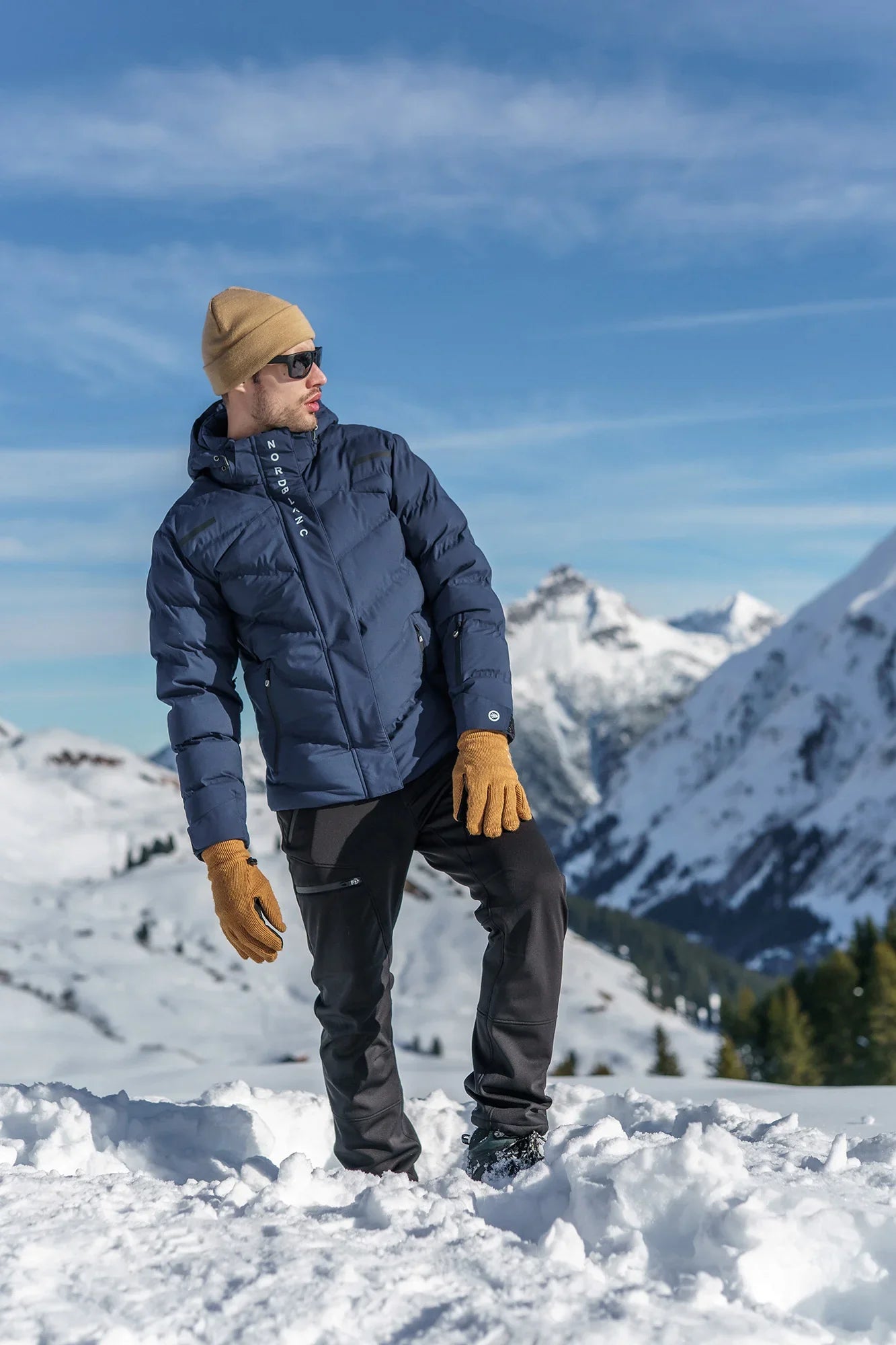 Wasserdichte Winterjacke Herren - CRAG blau-4