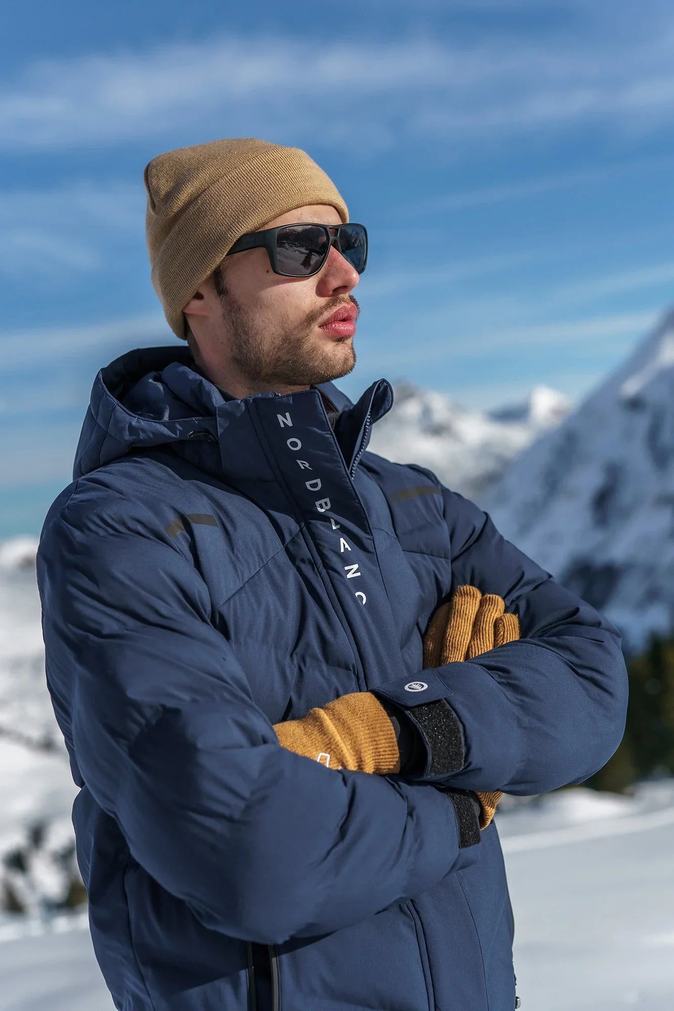 Wasserdichte Winterjacke Herren - CRAG blau-6
