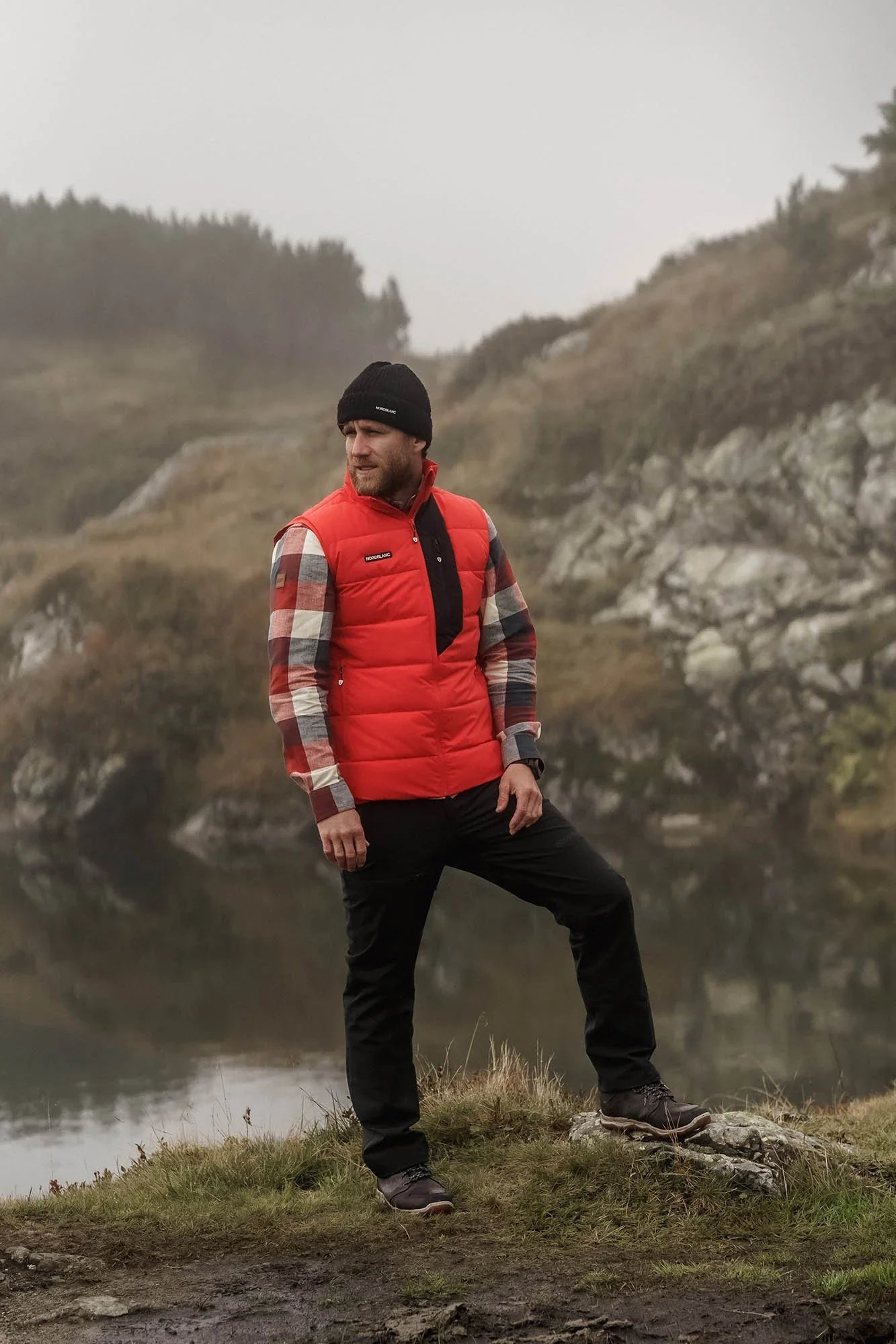 Winter vest men's - MAGMA red-4