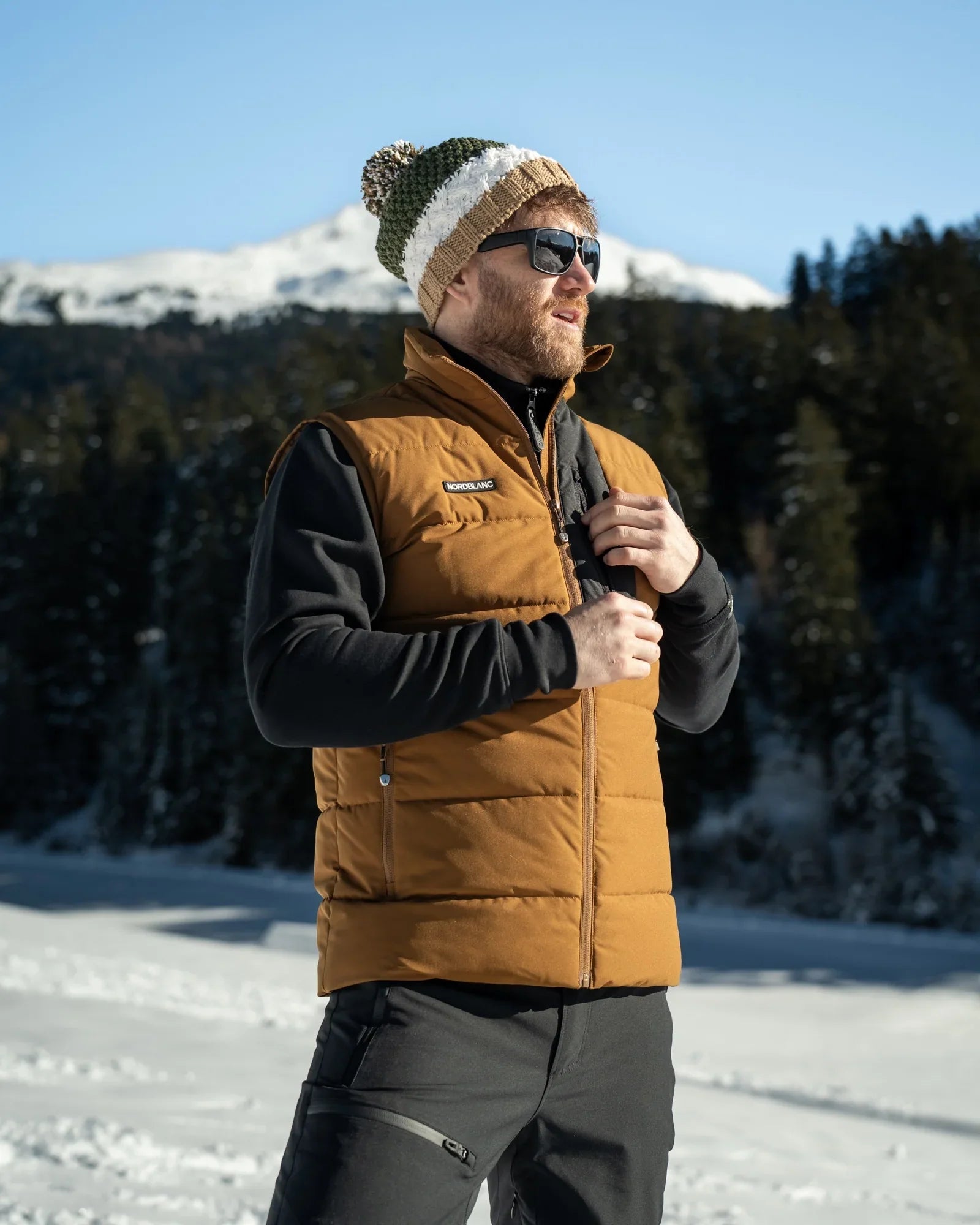 Winter vest men's - MAGMA brown-4