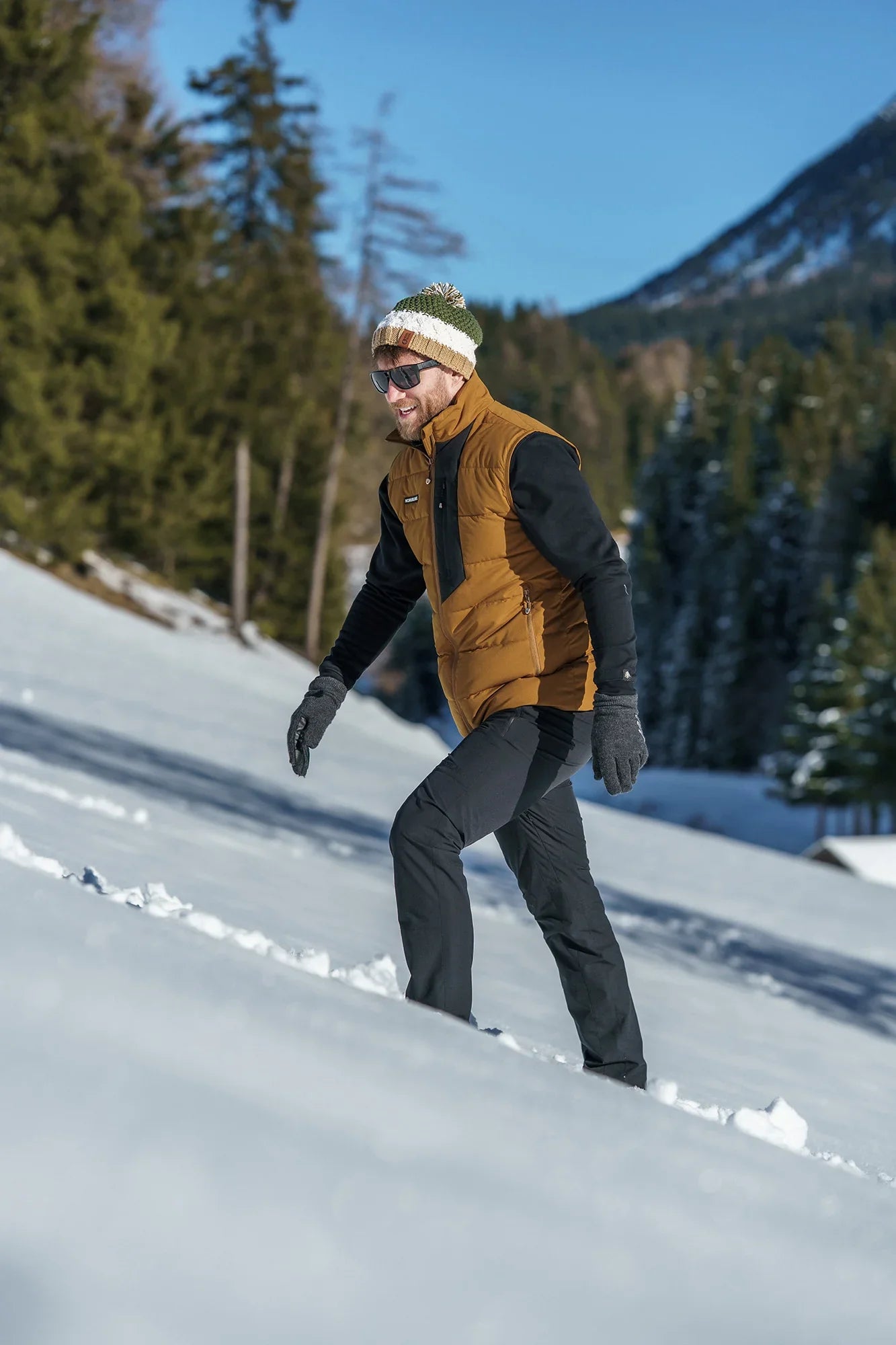 Winter vest men's - MAGMA brown-5