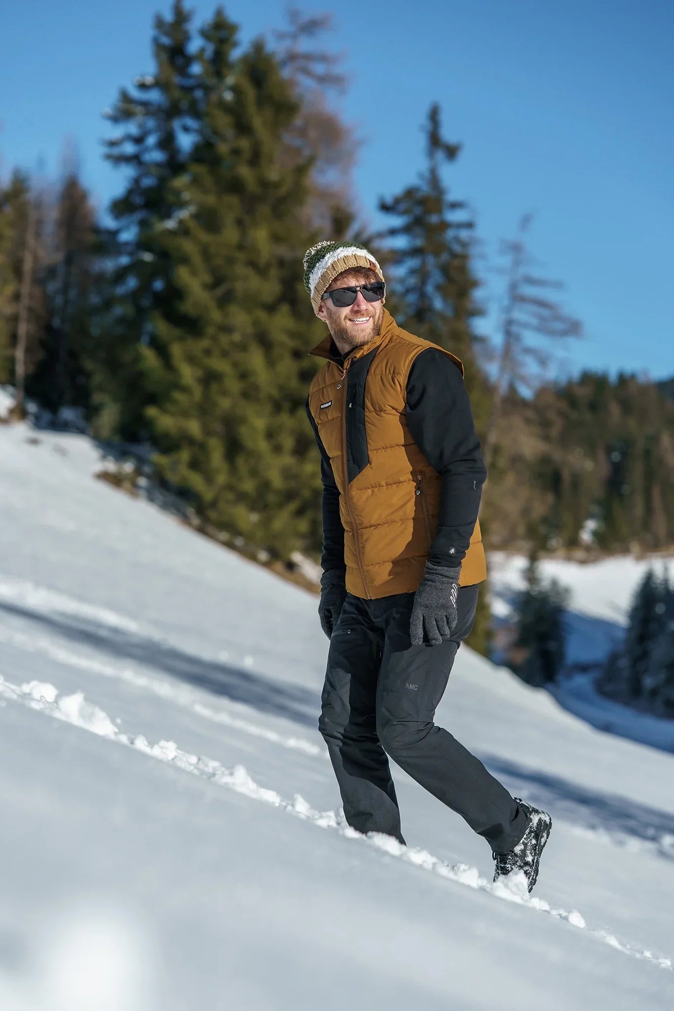 Winter vest men's - MAGMA brown-6