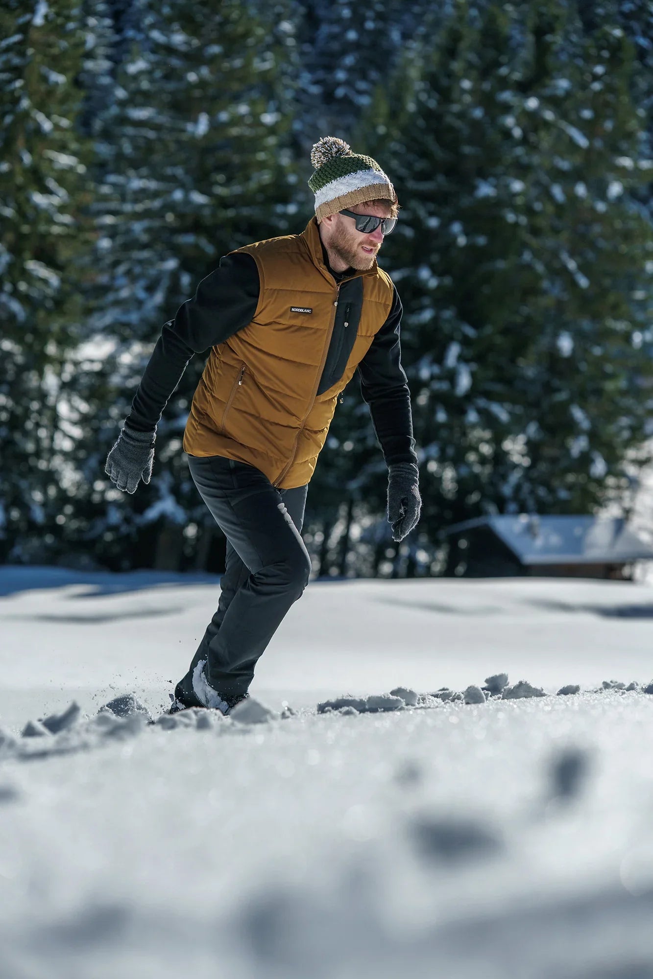 Winter vest men's - MAGMA brown-7