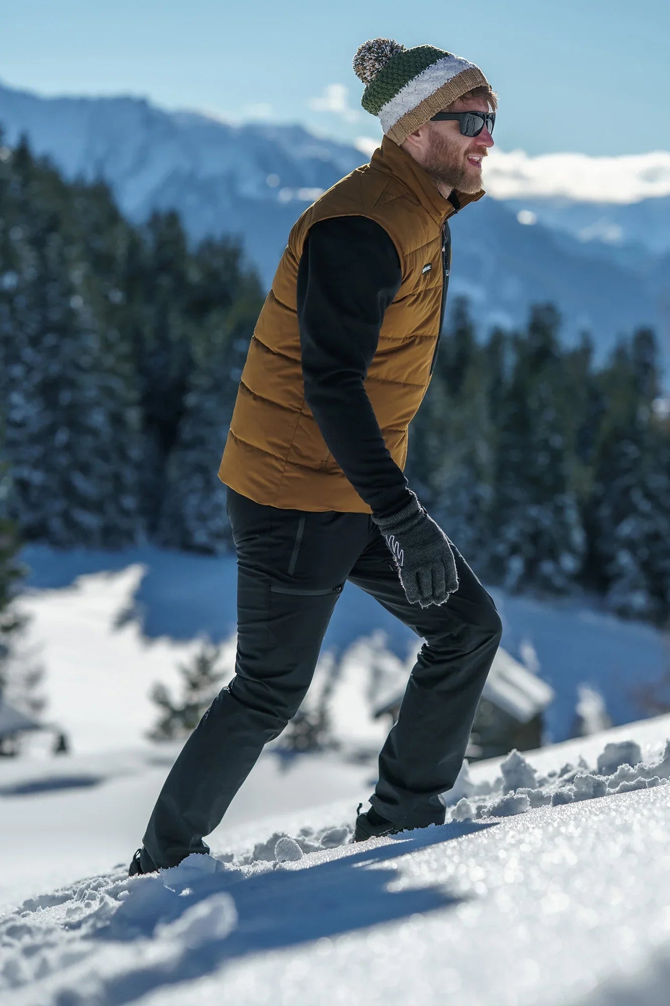 Winter vest men's - MAGMA brown-8