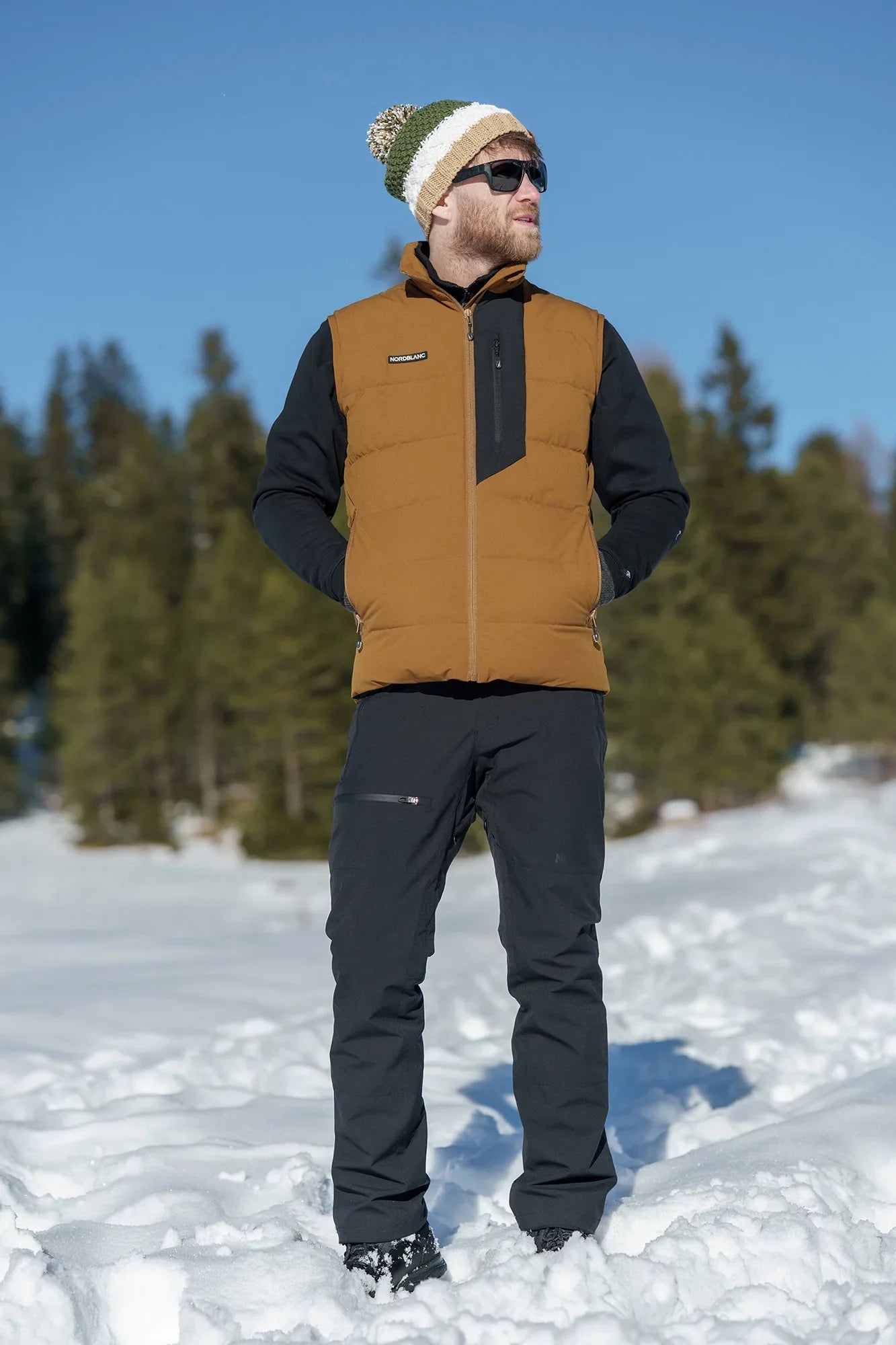 Winter vest men's - MAGMA brown-9