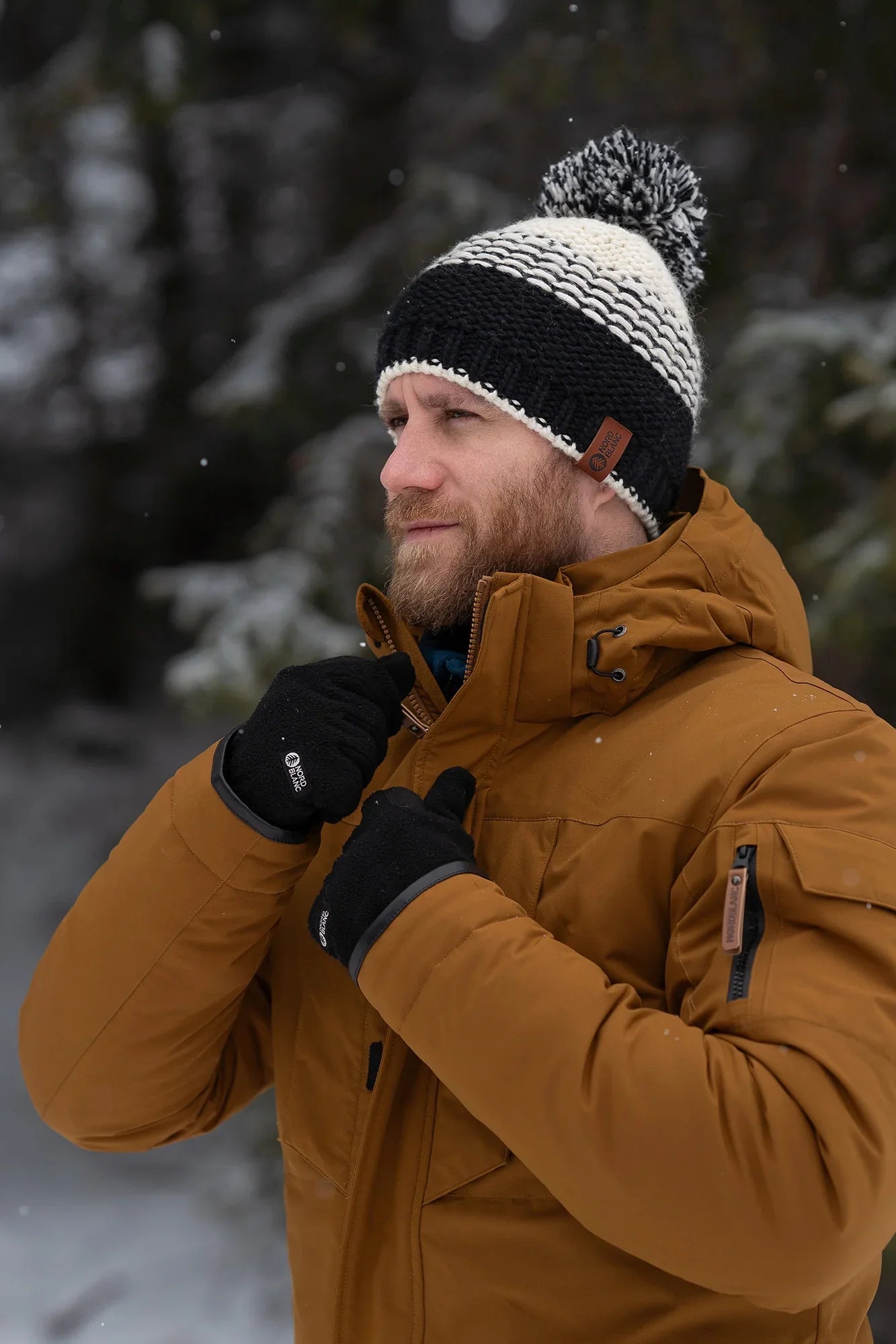 Winter parka men's - IGLOO brown-4