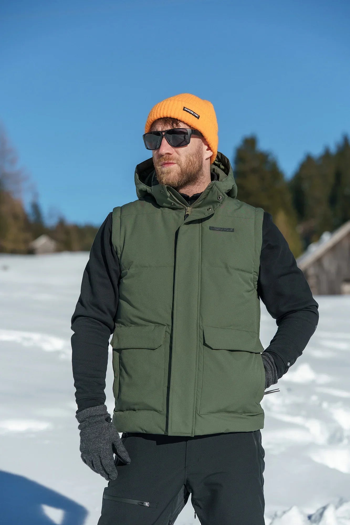 Zimní vesta pánská - NUMINOUS khaki-7