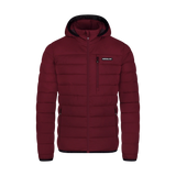 Quilted jacket men's - FIREPLACE wine red