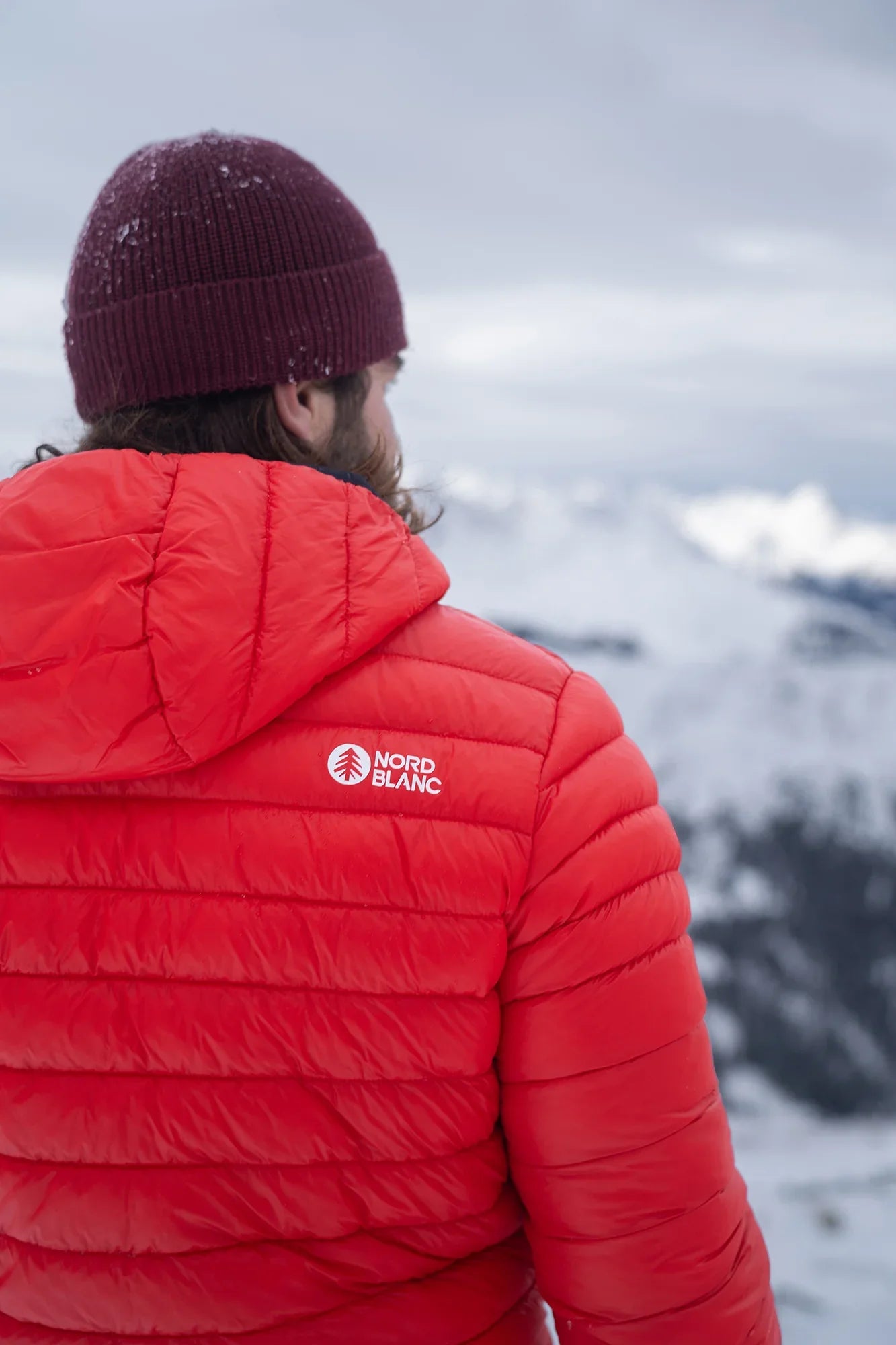Quilted jacket men's - HOARFROST red-5