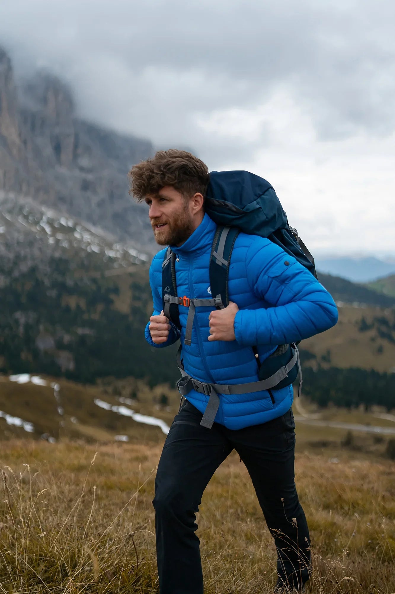 Quilted jacket men's - EAGLEHEART blue-3