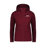 Waterproof winter jacket women's - COCOA wine red