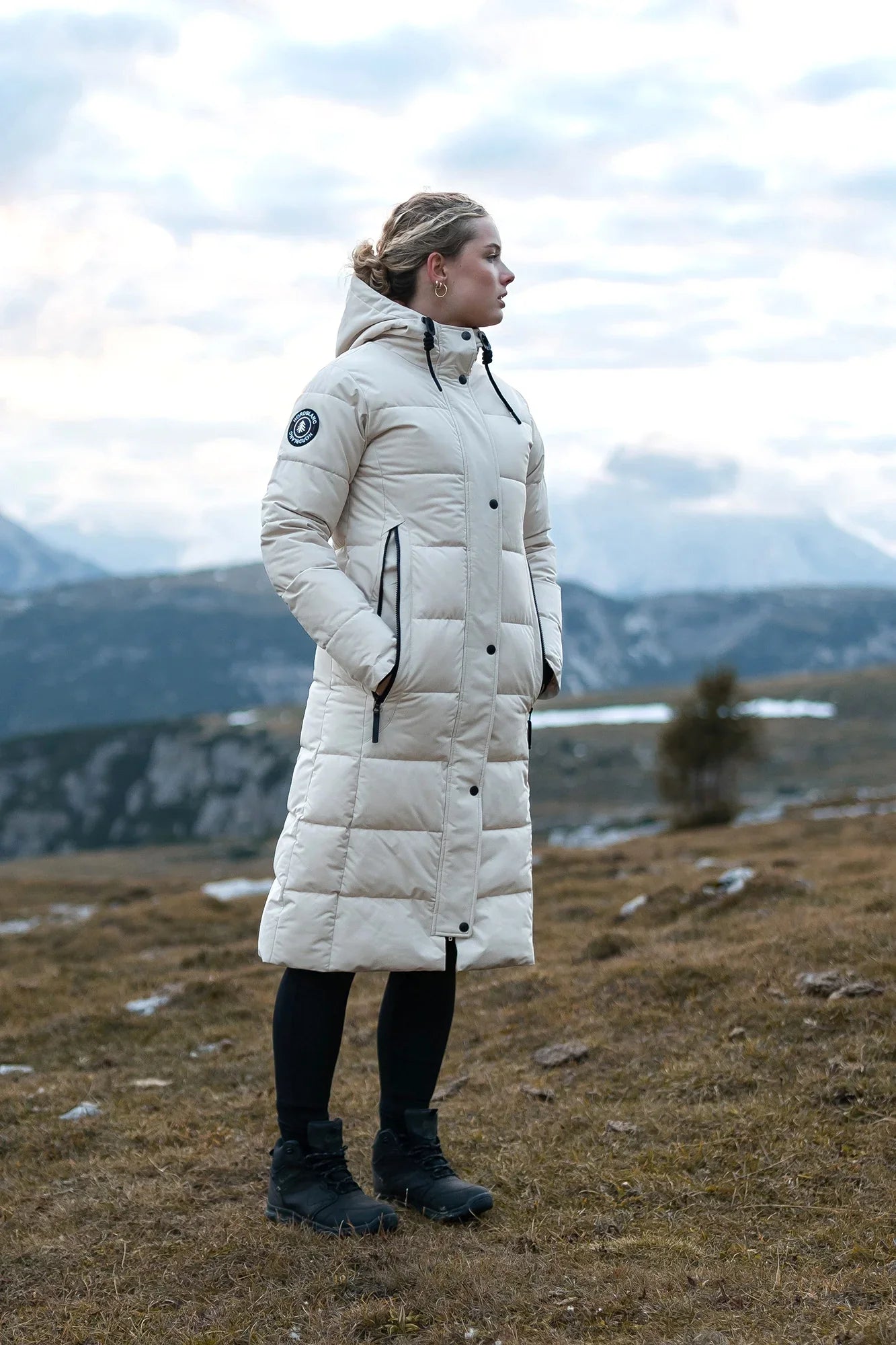 Wasserdichte Winterparka Damen - BLANKET beige-3