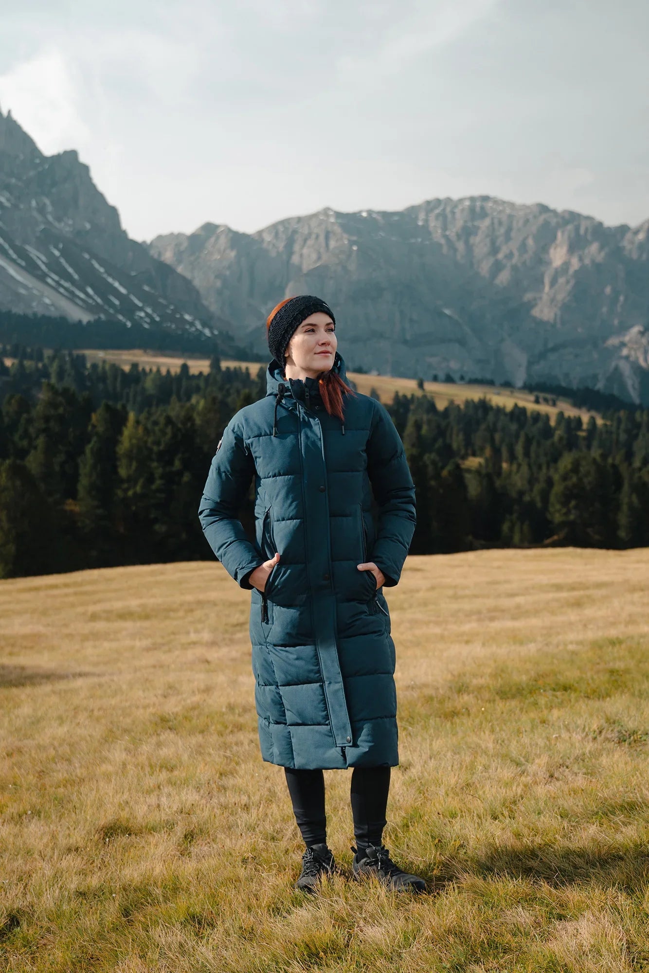 Wasserdichte Winterparka Damen - BLANKET blau-3