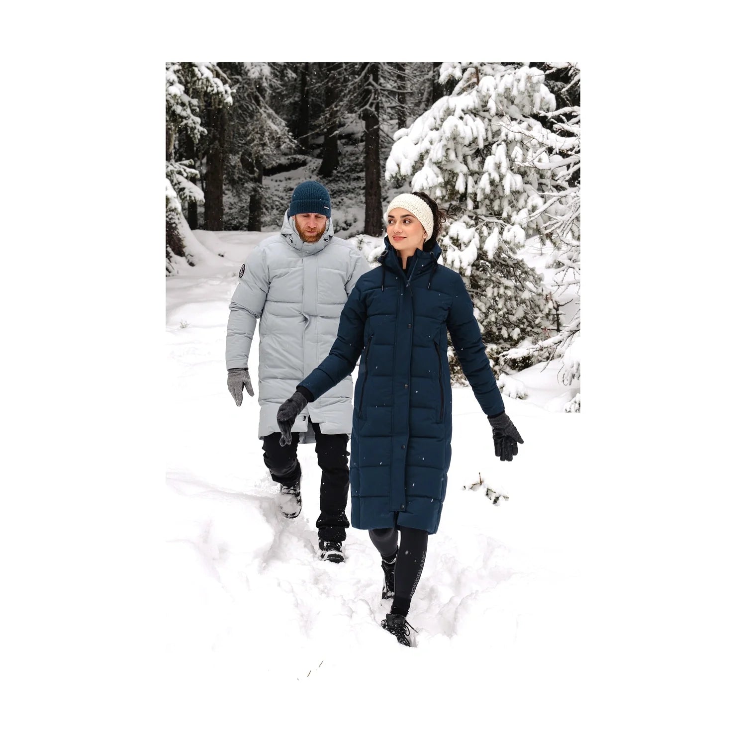 Wasserdichte Winterparka Damen - BLANKET blau-5