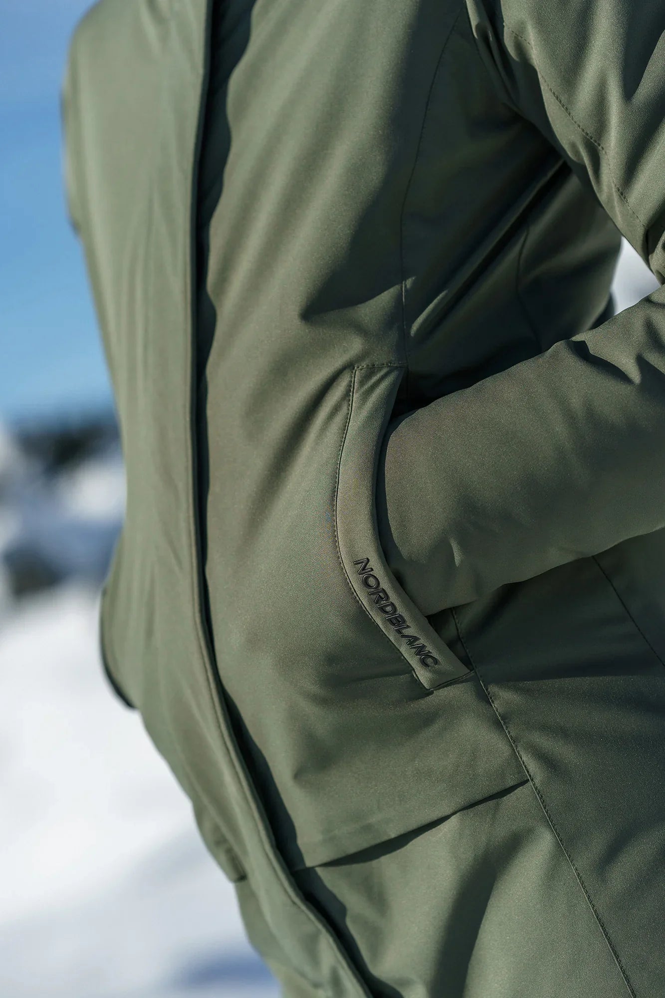 Waterproof winter parka women's - HEATH khaki-5