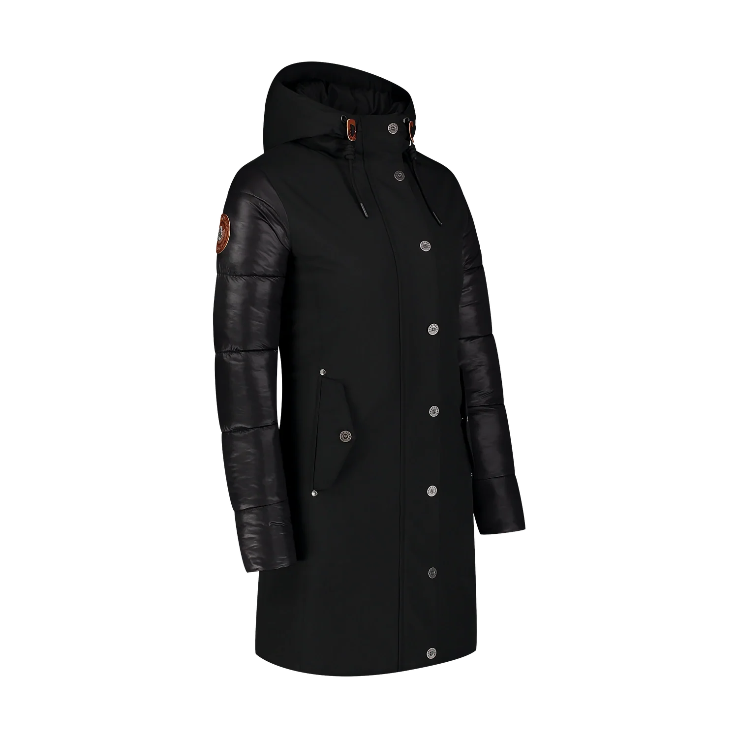 Waterproof winter parka women's - WARMHUG black-2
