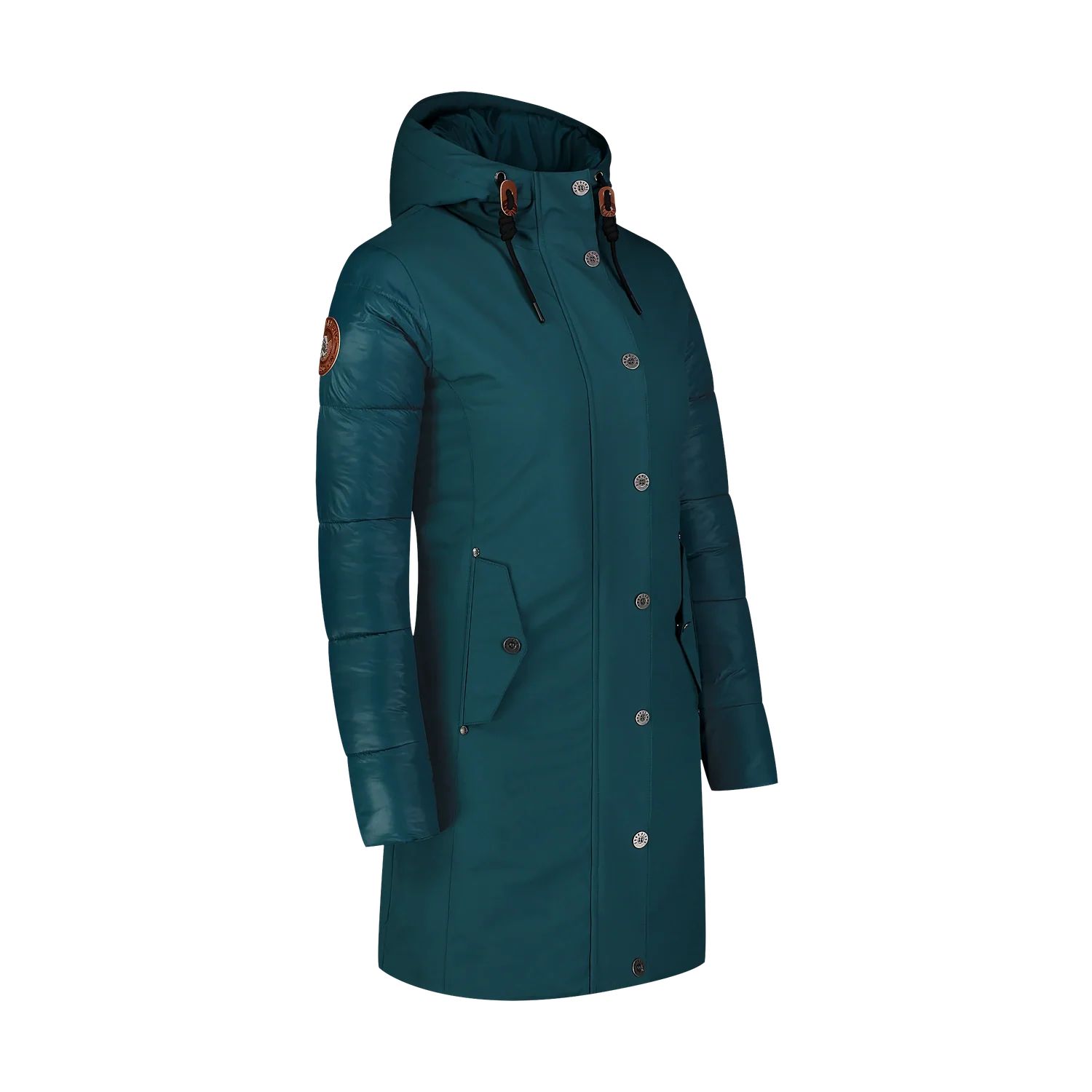 Waterproof winter parka women's - WARMHUG green-2