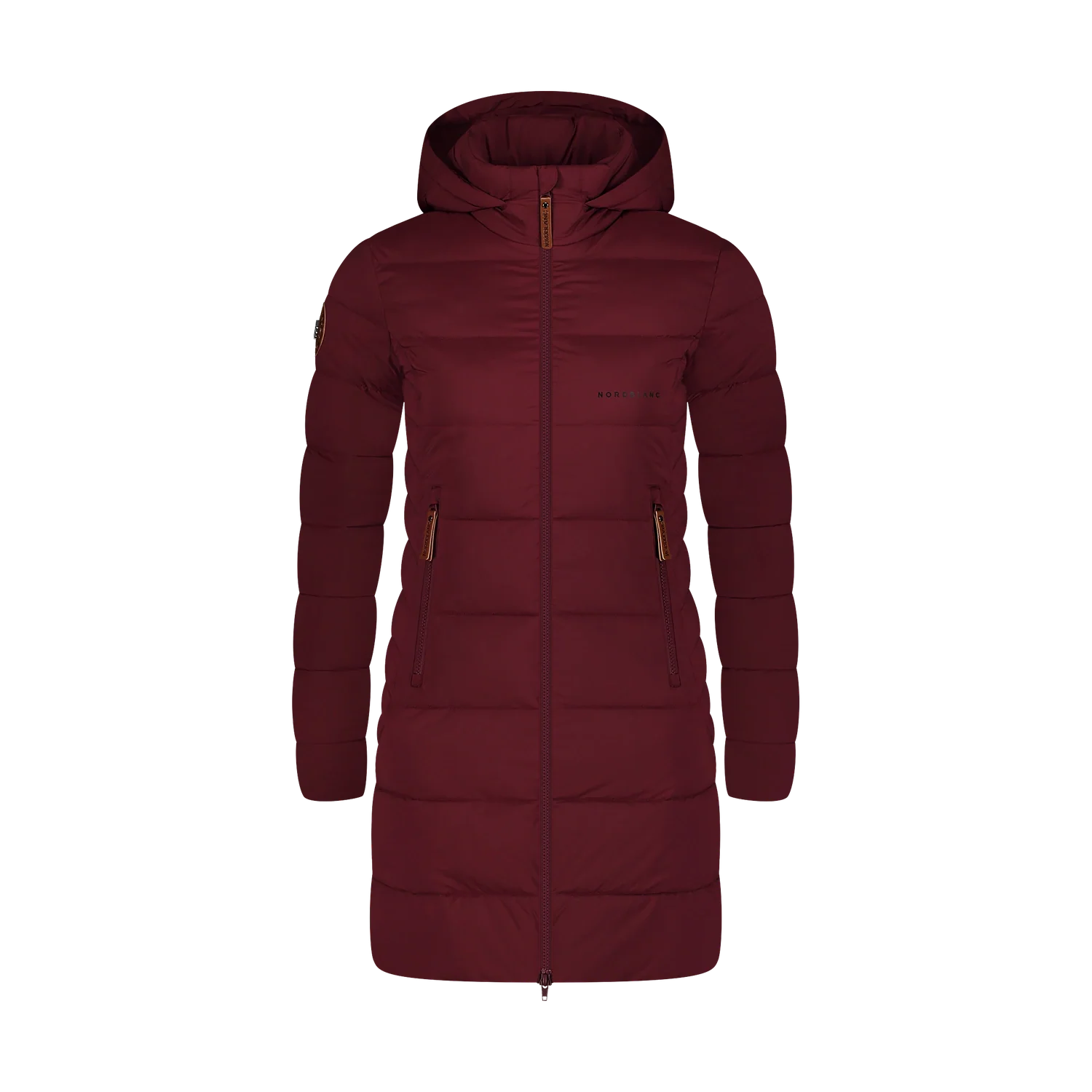 Winterparka Damen - MOMENTS weinrot-1