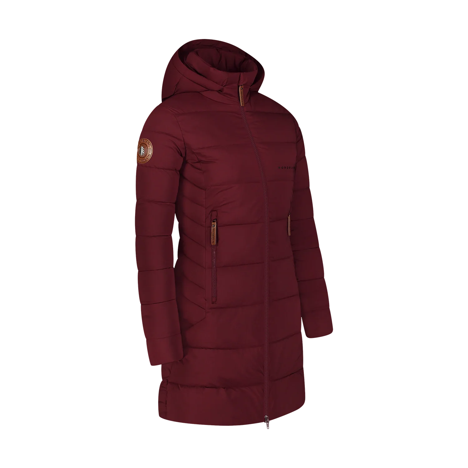 Winterparka Damen - MOMENTS weinrot-2