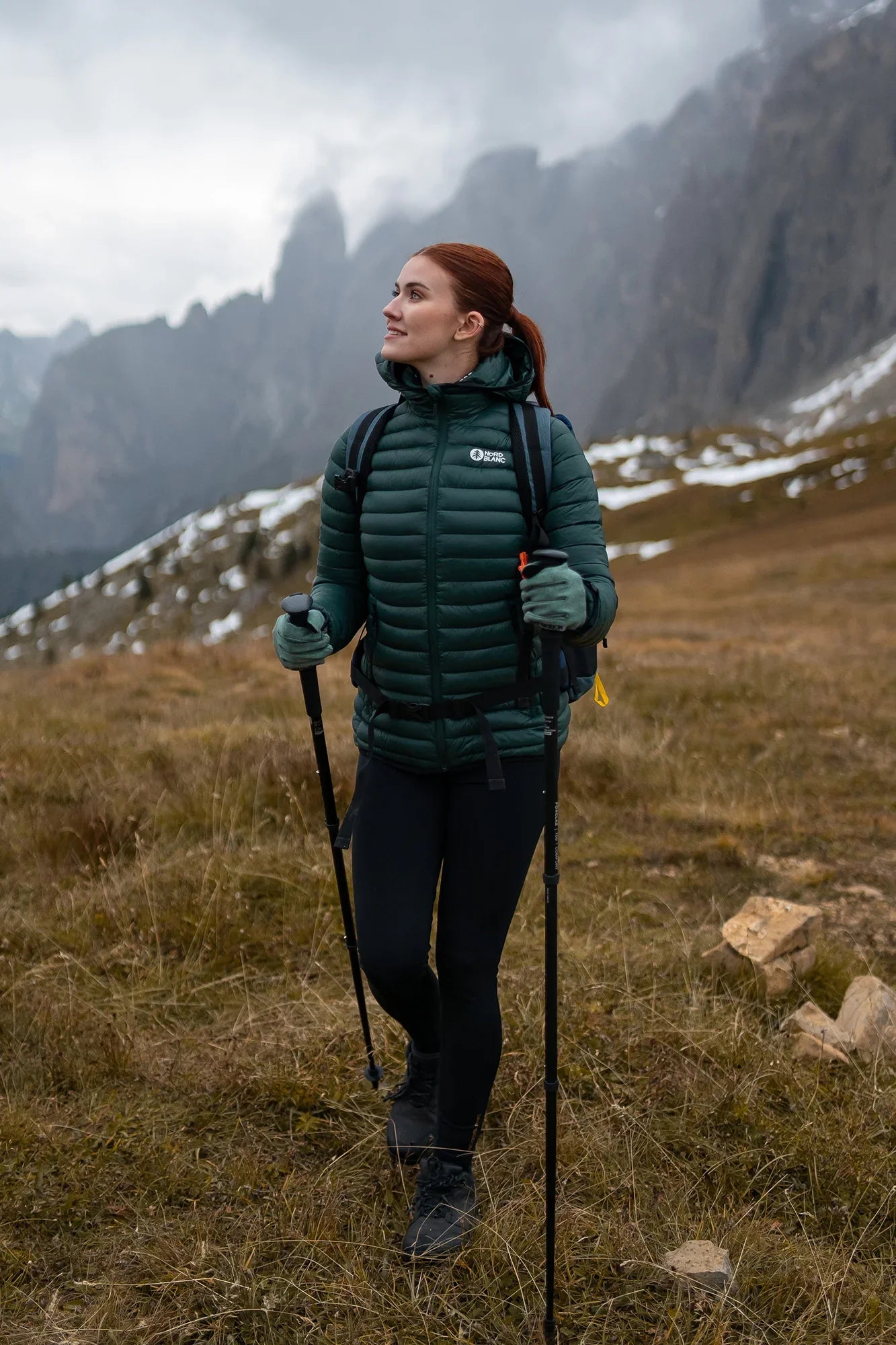 Quilted jacket women's - LONGING green-3