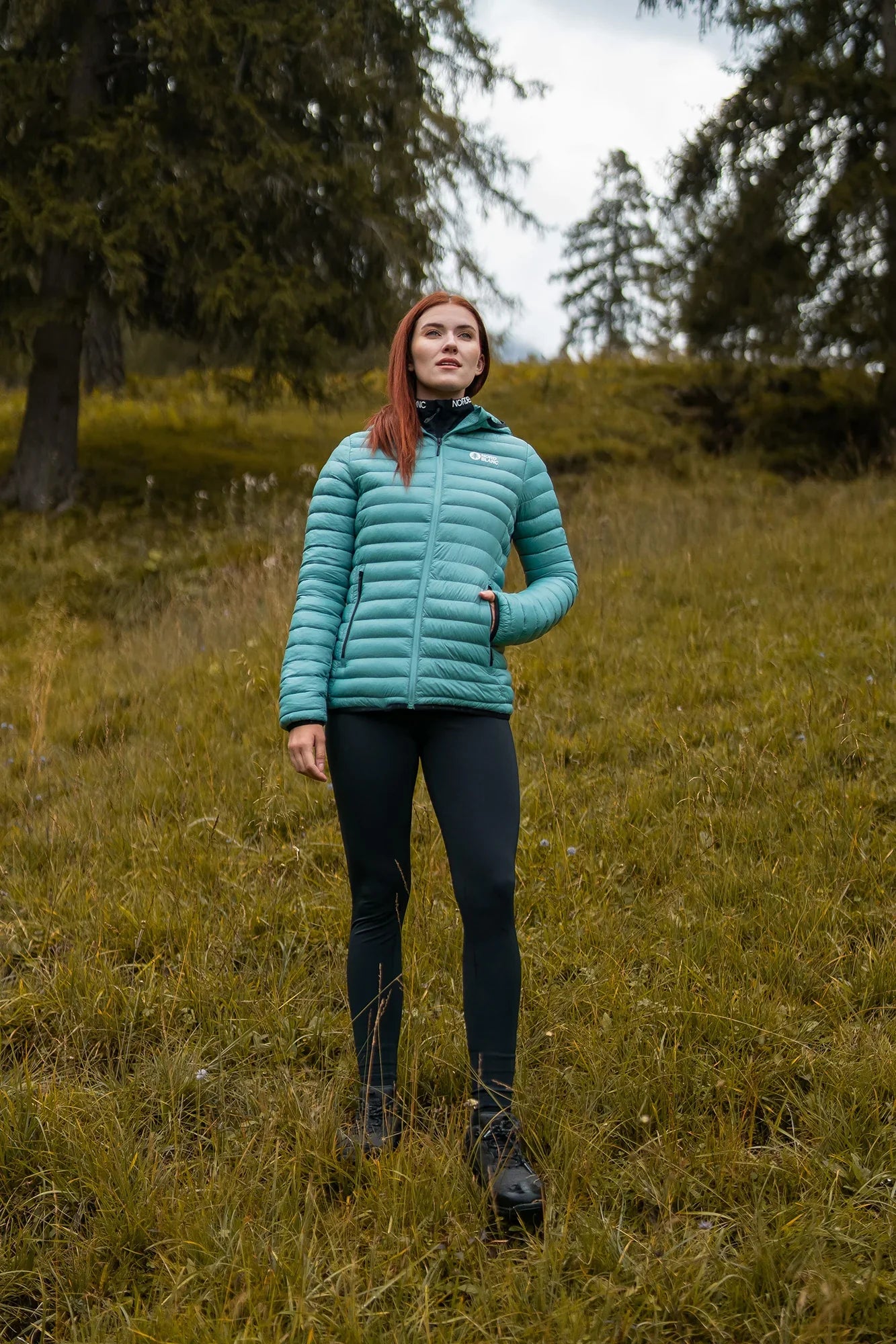 Quilted jacket women's - LONGING green-3