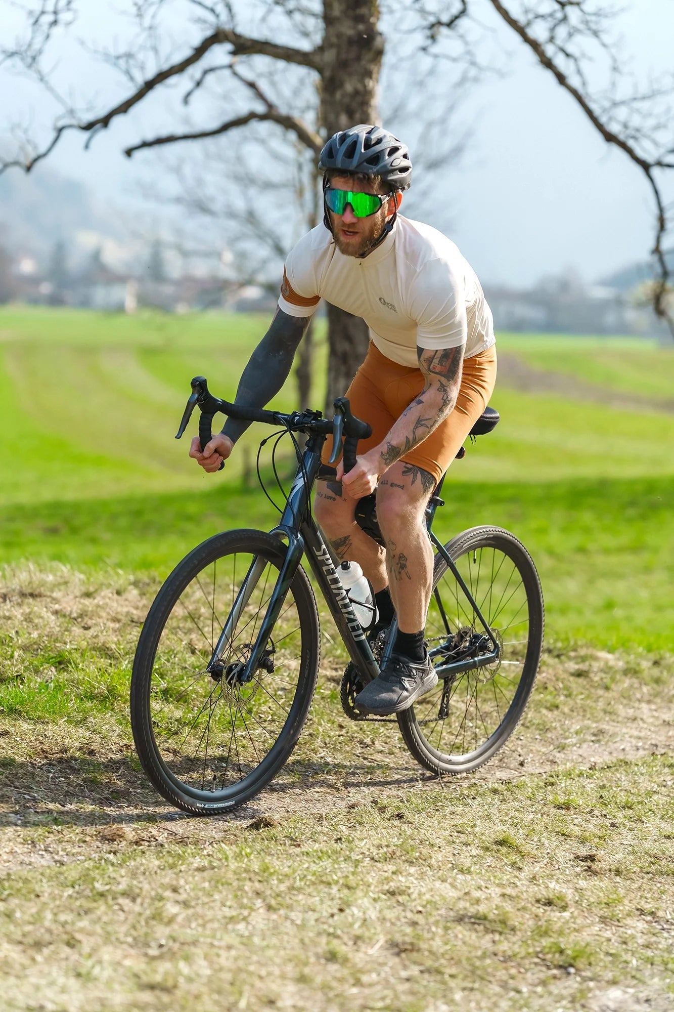 Cyklo dres pánský - CAMEL béžový-7