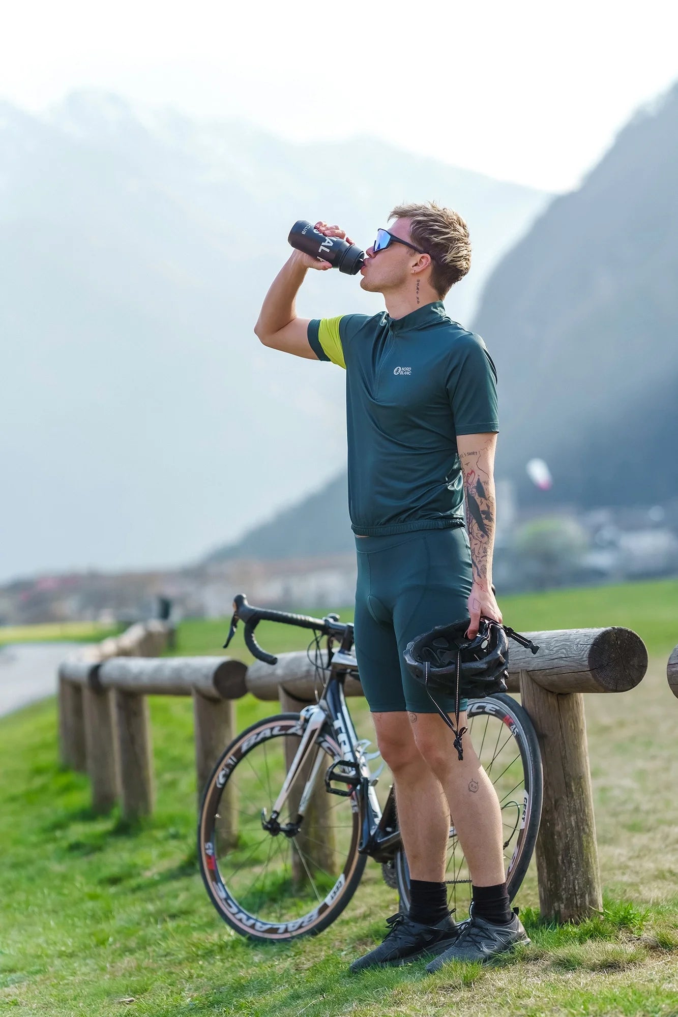 Bike jersey men's - CAMEL green-4