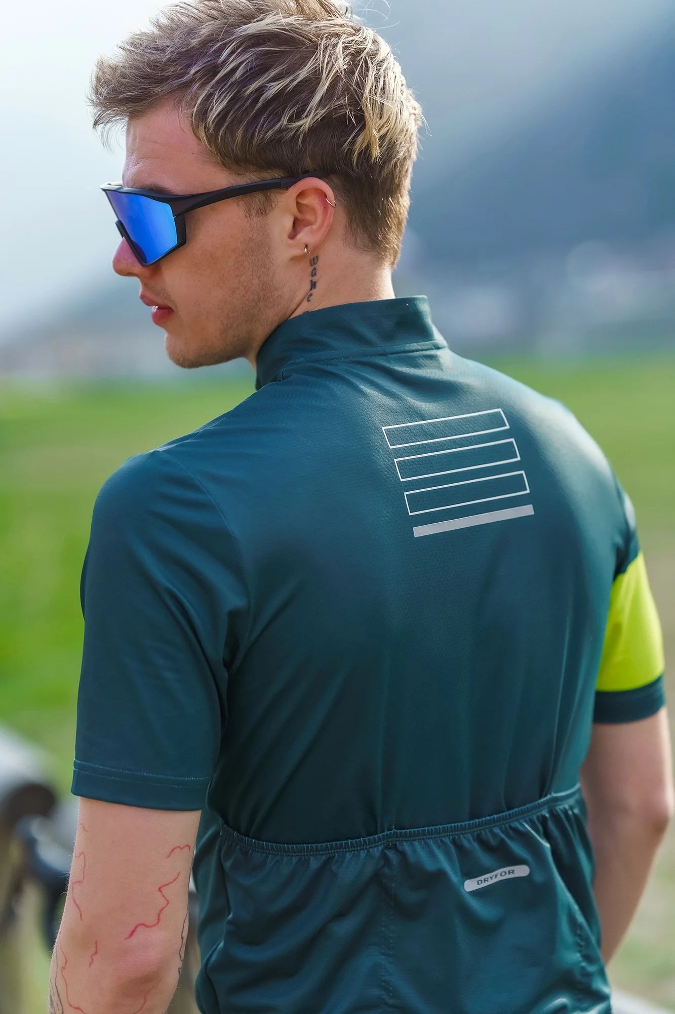 Bike jersey men's - CAMEL green-7