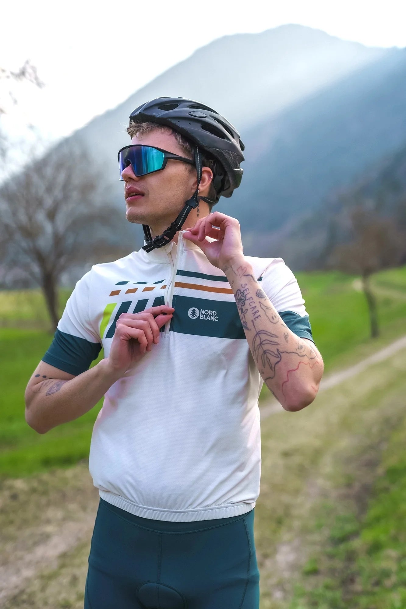 Kiciklistički dres muški - STEER bež-4