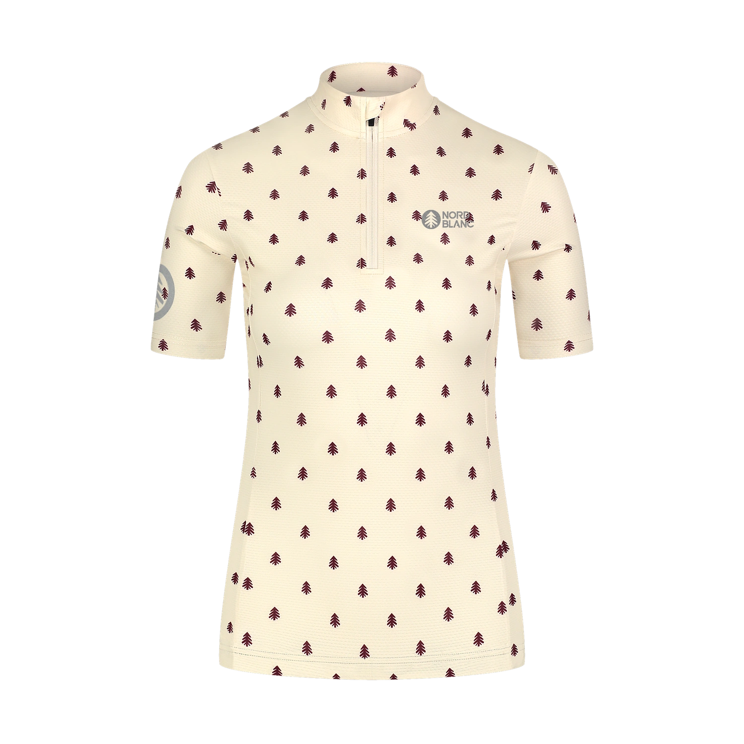 Bike jersey women's - TREES beige-1