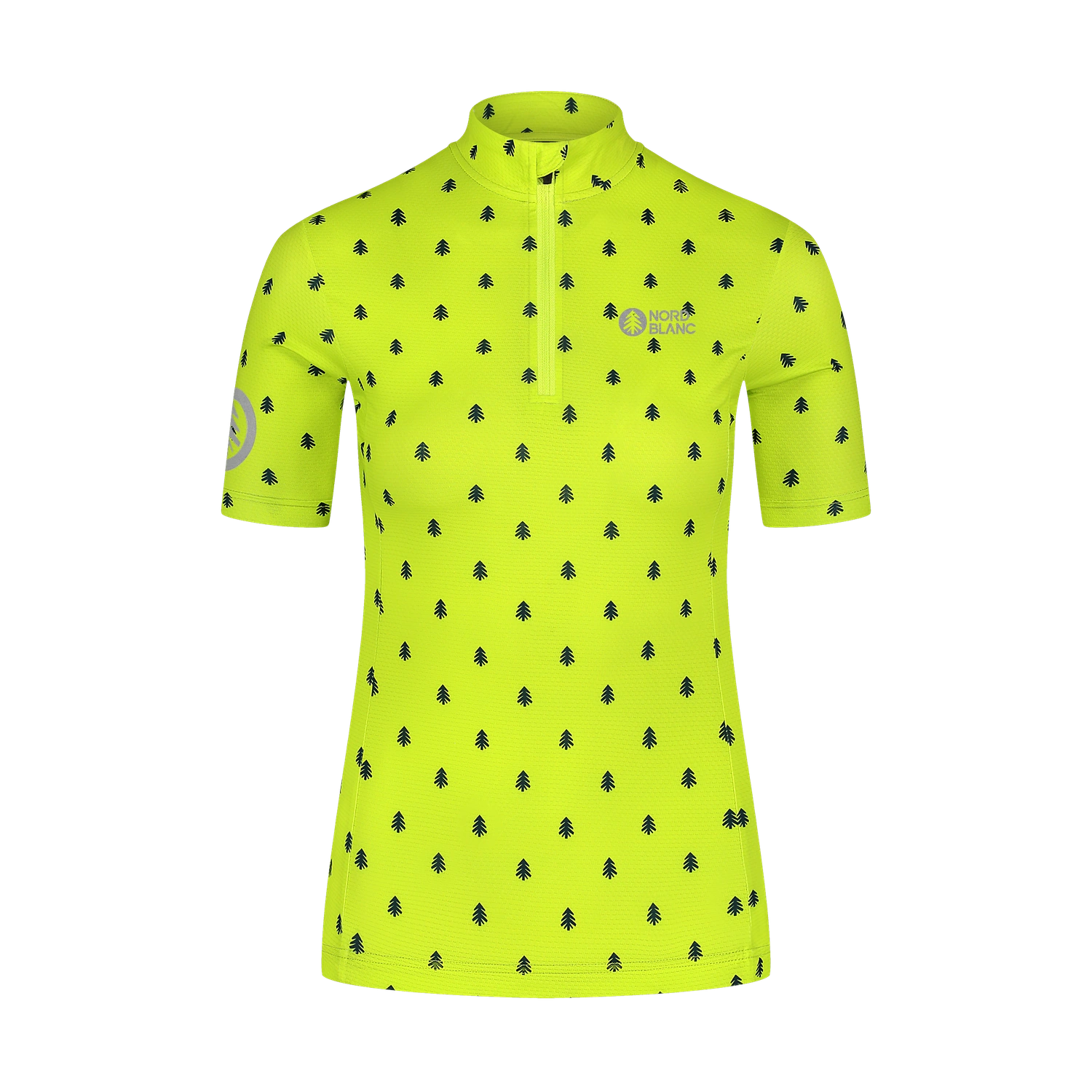 Radtrikot Damen - TREES grün