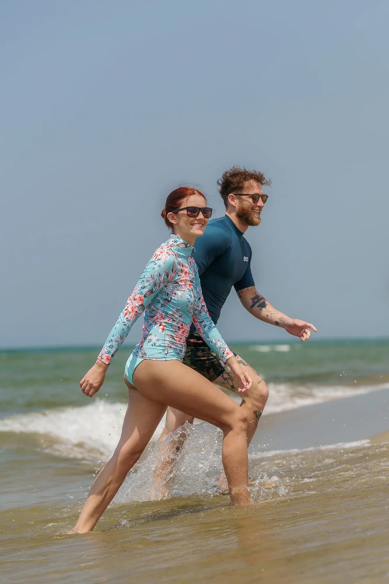 Majica z UV zaščito ženska - STARFISH zelena-3