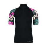 UV protection T-shirt women's - PEBBLE black